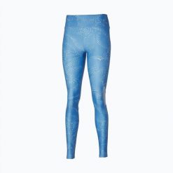 Legginsy damskie Mizuno Active. Niebieskie legginsy damskie Mizuno, m, bez wzorów, z elastanu. Za 149.99 zł.