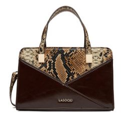 Torebka Lasocki. Brązowe torebki klasyczne damskie Lasocki, bez dodatków. Za 159.99 zł.