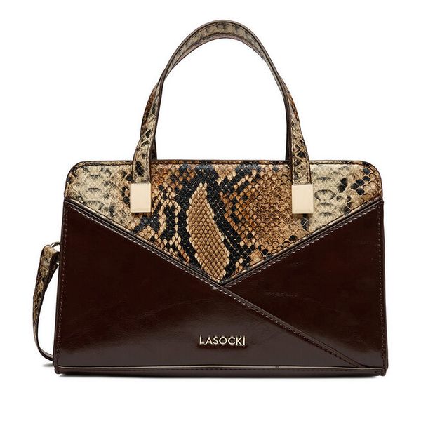 Torebka Lasocki. Brązowe torebki klasyczne damskie Lasocki, bez dodatków. Za 159.99 zł.