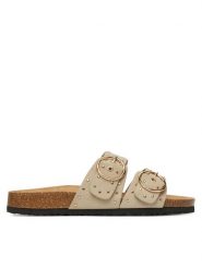 ONLY Shoes Klapki Onlmaxi-15 Pu Studs Buckle 15341190 Écru. Klapki damskie ONLY SHOES, bez wzorów, ze skóry, bez obcasa, bez zapięcia. Za 129.99 zł.
