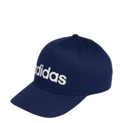 Czapka LINEAR BASEBALL CAP. Białe czapki z daszkiem damskie Adidas, bez wzorów. Za 64.95 zł.
