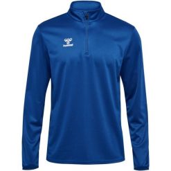 Bluza hmlESSENTIAL HALF-ZIP. Niebieskie bluzy damskie Hummel, m, bez wzorów, bez kaptura. Za 163.50 zł.