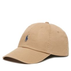 Czapka z daszkiem Polo Ralph Lauren. Brązowe czapki z daszkiem damskie Polo Ralph Lauren, bez wzorów. Za 259.99 zł.