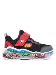 Skechers Sneakersy Play Scene 407312N/BKRD Czarny. Czarne buty sportowe chłopięce Skechers, z materiału, bez zapięcia. Za 179.99 zł.