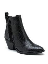 Sixth Sens Botki w kolorze czarnym rozmiar: 38. Czarne botki damskie Sixth Sens, ze skóry, eleganckie, bez obcasa, bez zapięcia. Za 175.26 zł.