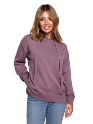 Be Wear Sweter w kolorze fioletowym rozmiar: L/XL. Różowe swetry klasyczne damskie Be Wear, l, z bawełny, bez kołnierzyka. Za 240.95 zł.