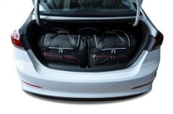 Torby Do Bagażnika Hyundai Elantra 2016-2020 5Szt Kjust. Czarne torby podróżne KJUST, bez wzorów, z kauczuku. Za 1,604.00 zł.