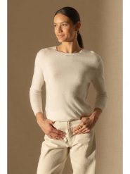 Perfect Cashmere Kaszmirowy sweter "Vanessa" w kolorze beżowym rozmiar: L. Brązowe swetry klasyczne damskie Perfect Cashmere, l, z kaszmiru, bez kołnierzyka. Za 230.53 zł.