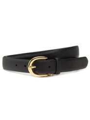 LAUREN RALPH LAUREN Pasek Charm Classc 412802952004 Czarny. Czarne paski damskie Lauren Ralph Lauren, bez wzorów, ze skóry. Za 238.99 zł.