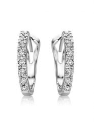 Diamant Exquis Złote kolczyki-wkrętki z diamentami rozmiar: onesize. Szare kolczyki damskie Diamant Exquis, z diamentem, złote. Za 319.88 zł.