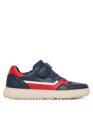 Geox Sneakersy J Theleven J56LDD 054FU C0735 D Granatowy. Niebieskie buty sportowe chłopięce Geox, ze skóry, bez zapięcia. Za 189.99 zł.