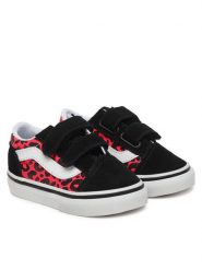 Vans Tenisówki Old Skool V VN000CRWFOC1 Różowy. Czerwone buty sportowe dziewczęce Vans, z materiału, bez zapięcia. Za 219.99 zł.