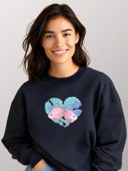 WOOOP Bluza w kolorze granatowym rozmiar: XXL. Niebieskie bluzy damskie Wooop, xxl, bez wzorów, bez kaptura. Za 108.99 zł.