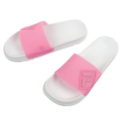 Klapki sportowe damskie Fila Morro. Białe klapki damskie Fila, bez wzorów, z gumy, bez obcasa, bez zapięcia. Za 99.00 zł.