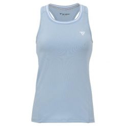 Damska koszulka tenisowa Tecnifibre Tank Top. Niebieskie bluzki damskie TECNIFIBRE, bez wzorów, sportowe, bez kołnierzyka, bez ramiączek. Za 214.99 zł.