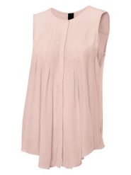 Heine Bluzka w kolorze jasnoróżowym rozmiar: 38. Różowe bluzki damskie Heine, bez wzorów, bez kołnierzyka, bez ramiączek. Za 61.17 zł.