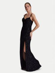 Hey Kyla Sukienka wieczorowa 5AI063HK Czarny Regular Fit. Czarne sukienki damskie Hey Kyla, bez wzorów, z syntetyku, wizytowe, bez ramiączek. Za 589.99 zł.