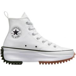Trampki damskie Converse cu platforma Run Star Hike. Białe obuwie sportowe damskie Converse, bez wzorów, bez zapięcia. Za 690.00 zł.