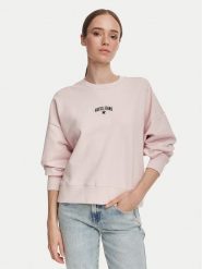 Guess Jeans Bluza W6YQ03 K3828 Różowy Regular Fit. Czerwone bluzy damskie Guess Jeans, l, z aplikacjami, z bawełny, bez kaptura. Za 299.99 zł.