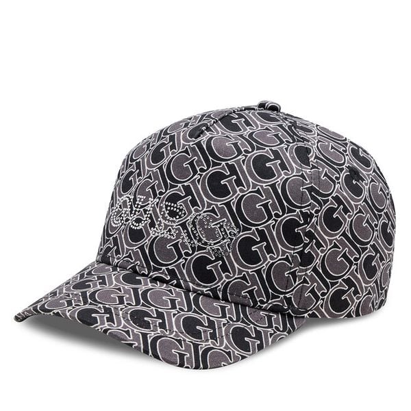 Czapka z daszkiem Guess. Czarne czapki z daszkiem damskie Guess, z aplikacjami. Za 79.99 zł.