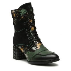Botki Maciejka. Czarne botki damskie Maciejka, bez obcasa, na słupku, bez zapięcia. Za 479.99 zł.