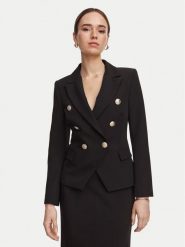 Rinascimento Marynarka CFC0131077003 Czarny Slim Fit. Czarne marynarki i żakiety damskie Rinascimento, l, bez wzorów, z syntetyku. Za 834.99 zł.