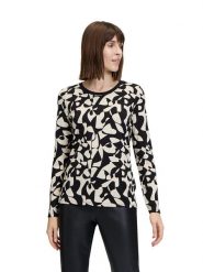 Betty Barclay Koszulka w kolorze czarno-kremowym rozmiar: 44. Brązowe koszulki damskie Betty Barclay, bez wzorów, bez kołnierzyka, bez ramiączek. Za 69.99 zł.