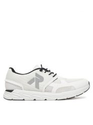 Rieker Sneakersy M9000-80 Biały. Białe obuwie sportowe damskie Rieker, z materiału, bez zapięcia. Za 221.99 zł.