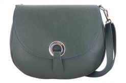 Listonoszka skórzana BARBERINI'S c. zielona 641-42. Zielone shopper bag Barberinis, z aplikacjami, ze skóry, przez ramię, duże, bez dodatków. Za 279.99 zł.