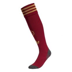 Getry wyjazdowe Hiszpania 26. Czerwone legginsy sportowe damskie Adidas, l, z aplikacjami, z bawełny, na fitness i siłownię. Za 99.95 zł.