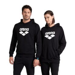 Bluza Arena ARENA HOODED SWEAT GRAPHIC BLACK XS. Czarne bluzy damskie Arena, xs, bez wzorów, z bawełny, z kapturem. Za 269.99 zł.