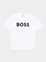 Boss T-Shirt J25P24 M Biały Regular Fit. Białe t-shirty i koszulki chłopięce Boss, bez wzorów, z bawełny, bez kołnierzyka, bez ramiączek. Za 149.99 zł.