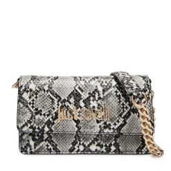 Torebka Just Cavalli. Szare torebki wieczorowe damskie Just Cavalli, bez wzorów, bez dodatków. Za 626.99 zł.