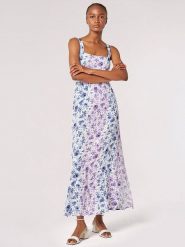 Apricot Sukienka w kolorze białym rozmiar: XXL. Białe sukienki damskie Apricot, bez wzorów, z wiskozy, klasyczne, bez ramiączek. Za 113.99 zł.