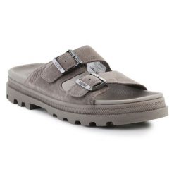 Klapki Palladium Dunelite Riviera Sde 74455-276-M szare. Szare klapki damskie bez wzorów, bez obcasa, bez zapięcia. Za 531.19 zł.