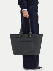 Beverly Hills Polo Club Torebka EO-BHPC-C-016-10 Szary. Szare shopper bag Beverly Hills Polo Club, ze skóry, bez dodatków. Za 299.99 zł.
