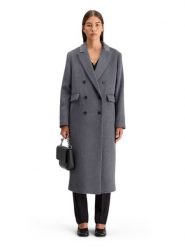 Scotch & Soda Płaszcz przejściowy w kolorze szarym rozmiar: XL. Szare płaszcze damskie Scotch & Soda, xl, bez wzorów, z wełny, bez kaptura. Za 390.92 zł.