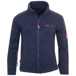 Bluza polarowa "Jondalen" w kolorze granatowym. Niebieskie bluzy chłopięce Trollkids, z polaru. W wyprzedaży za 89.95 zł.