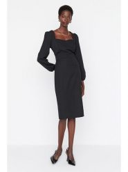 Trendyol Sukienka w kolorze czarnym rozmiar: 40. Czarne sukienki damskie Trendyol, bez wzorów, bez ramiączek. Za 65.99 zł.