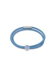 COEUR DE LION Skórzana bransoletka w kolorze niebieskim rozmiar: onesize. Niebieskie bransoletki damskie COEUR DE LION. Za 178.37 zł.