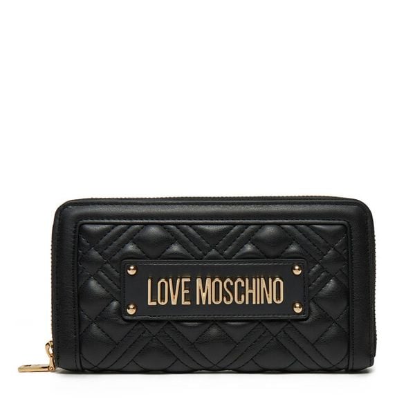 Portfel LOVE MOSCHINO. Czarne portfele damskie Love Moschino, bez wzorów. Za 449.99 zł.