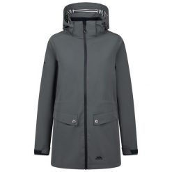 Trespass Tiverton - Damska kurtka przeciwdeszczowa Teal Mist. Szare kurtki damskie Trespass, na lato, bez wzorów, bez kaptura. Za 418.99 zł.