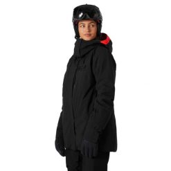 Kurtka narciarska damska Helly Hansen W Powshot Jacket. Czarne kurtki sportowe damskie Helly Hansen, na zimę, m, bez wzorów, bez kaptura. W wyprzedaży za 1,019.00 zł.