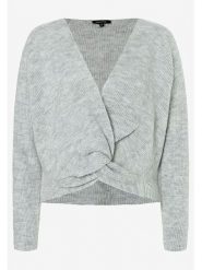 More & More Sweter w kolorze jasnoszarym rozmiar: 44. Szare swetry klasyczne damskie More & More, bez kołnierzyka. Za 113.99 zł.