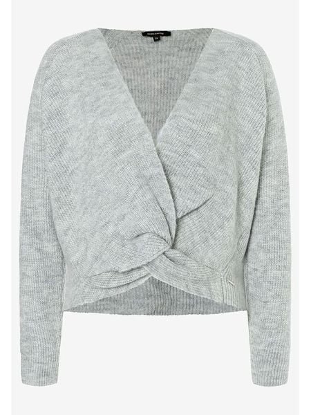 More & More Sweter w kolorze jasnoszarym rozmiar: 44. Szare swetry klasyczne damskie More & More, bez kołnierzyka. Za 113.99 zł.