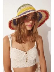 Lucky Bees Kapelusz przeciwsłoneczny ze wzorem rozmiar: onesize. Kapelusze damskie Lucky Bees, bez wzorów, z materiału. Za 73.99 zł.