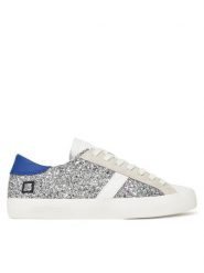 D.A.T.E. Sneakersy Hill Low W421-HL-GL Srebrny. Szare obuwie sportowe damskie D.A.T.E., ze skóry, bez zapięcia. Za 489.99 zł.