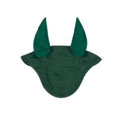 Czapka z muchą dla koni Equestro. Zielone czapki damskie EQUESTRO, z aplikacjami, z bawełny. Za 85.94 zł.