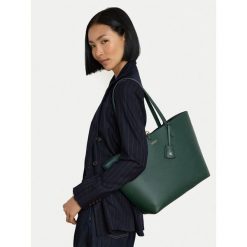 Torebka LAUREN RALPH LAUREN. Zielone shopper bag Lauren Ralph Lauren, bez dodatków. Za 989.99 zł.