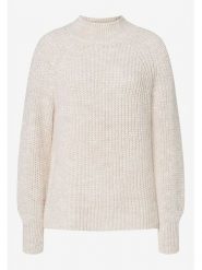 More & More Sweter w kolorze kremowym rozmiar: 42. Brązowe swetry klasyczne damskie More & More, ze splotem, bez kołnierzyka. Za 140.53 zł.